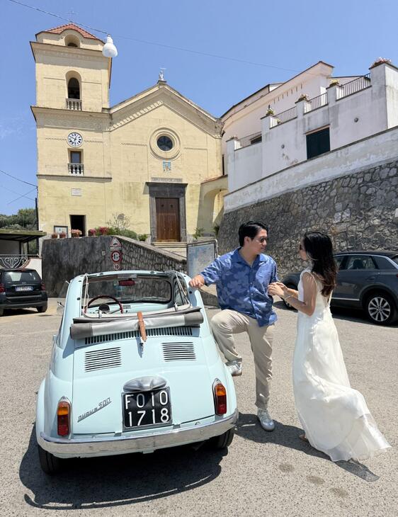 Fiat 500 Vintage photoshoot on the Amalfi Coast-69